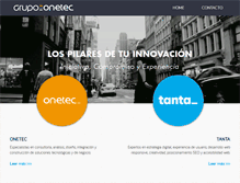 Tablet Screenshot of grupoonetec.com